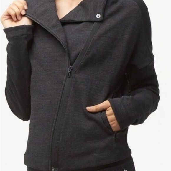 NWT Adidas Athletic Heart Racer Track Top Jacket Charcoal Gray | Size L - Picture 3 of 11